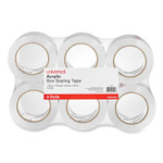 Universal Deluxe General-Purpose Acrylic Box Sealing Tape, 2 mil, 3" Core, 1.88" x 109 yds, Clear, 6/Pack View Product Image