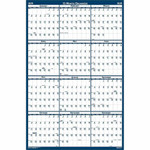 House of Doolittle Dated 66" Laminated Wall Planner - Julian Dates - Yearly - 12 Month - January 2026 to December 2026 - 66" x 33" Sheet Size Product Image 