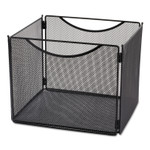 Safco Onyx Steel Mesh Desktop File Box - 10" Height x 12.50" Width x 11" Depth - (SAF2170BL) Product Image 
