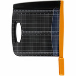 Fiskars Recycled Bypass Paper Trimmer - 15 Sheet Cutting Capacity - 12" Cutting Length - Self-sharpening, Ergonomic Handle, Comfortable Grip, Paper Clamp, Safety Lock, Built-in Carry Handle - Resin - Black Product Image 