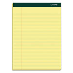 TOPS Double Docket Ruled Pads, Narrow Rule, 100 Canary-Yellow 8.5 x 11.75 Sheets, 6/Pack View Product Image