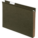 Pendaflex Letter Recycled Hanging Folder - 1" Folder Capacity - 8 1/2" x 11" - Folder - Standard Green - Reinforced, Reinforced Gusset, Acid-free Product Image 