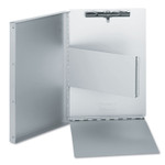 Universal Deluxe Aluminum Document Box, 0.4" Clip Capacity, Holds 8.5 x 11 Sheets, Aluminum View Product Image