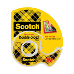 Scotch Double-Sided Permanent Tape in Handheld Dispenser, 1" Core, 0.5" x 20.83 ft, Clear (MMM136) View Product Image