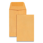 Quality Park Kraft Coin and Small Parts Envelope, #1, Extended Square Flap, Gummed Closure, 2.25 x 3.5, Brown Kraft, 500/Box (QUA50160) View Product Image