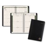 AT-A-GLANCE Recycled Weekly Block Format Appointment Book, 8.5 x 5.5, Black Cover, 12-Month (Jan to Dec): 2024 View Product Image