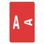 Smead AlphaZ Color-Coded Second Letter Alphabetical Labels, A, 1 x 1.63, Red, 10/Sheet, 10 Sheets/Pack (SMD67171) View Product Image