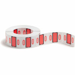 Smead BCCRN Bar-Style Color-Coded Labels - 0 - x 1 1/4" Width x 1" Length - Pink - Laminated Product Image 