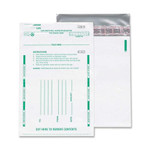 Quality Park Night Deposit Bags - 13" Length x 10" Width - White - Polyethylene - Deposit Product Image 