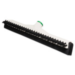 Unger Sanitary Brush with Squeegee, Black Polypropylene Bristles, 18" Brush, Moss Plastic Handle (UNGPB45A) View Product Image
