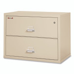 FireKing Insulated Lateral File, 2 Legal/Letter-Size File Drawers, Parchment, 37.5" x 22.13" x 27.75" View Product Image