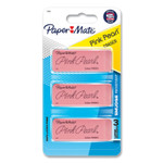 Paper Mate Pink Pearl Eraser, For Pencil Marks, Rectangular Block, Large, Pink, 3/Pack View Product Image