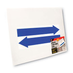 Stake Sign, Blank White, Includes Directional Arrows,  15 x 19 (COS098055) View Product Image