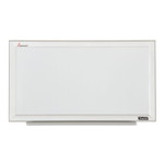AbilityOne 7110015680407, SKILCRAFT Cubicle Magnetic Dry Erase Board, Vertical/Horizontal, 24 x 13, White Surface, Satin Aluminum Frame Product Image 