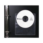 C-Line Self-Adhesive CD Holder, 1 Disc Capacity, Clear, 10/Pack View Product Image