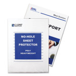 C-Line Top-Load No-Hole Sheet Protectors, Heavyweight, Clear, 2" Capacity, 25/Box View Product Image