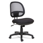 Alera Interval Series Swivel/Tilt Mesh Chair, Supports Up to 275 lb, 18.3" to 23.42" Seat Height, Black (ALEIN4814) View Product Image