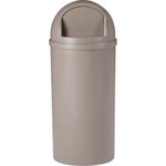 Rubbermaid Commercial Marshal Classic Container - 15 gal Capacity - Round - 15.37" Opening Diameter - 36.5" Height - Beige Product Image 