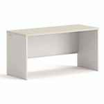 HON 38000 Series Desk Shell, 60" x 24" x 30", Light Gray/Silver View Product Image