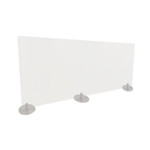 Ghent Desktop Free Standing Acrylic Protection Screen, 59 x 5 x 24, Frost (GHEDPSF2459F) View Product Image