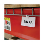 C-Line Wire Rack Shelf Tag, Side Load, 3.5 x 1.5, White, 10/Pack View Product Image