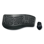 Adesso WKB1500GB Wireless Ergonomic Keyboard and Mouse, 2.4 GHz Frequency/30 ft Wireless Range, Black View Product Image