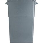 Genuine Joe Waste Container, Space-Saving, 23 Gal, 20"x11"x30", 4/CT, GY (GJO60465CT) Product Image 