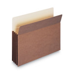 Smead Redrope TUFF Pocket Drop-Front File Pockets with Fully Lined Gussets, 3.5" Expansion, Letter Size, Redrope, 10/Box (SMD73380) View Product Image