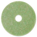 3M Low-Speed TopLine Autoscrubber Floor Pads 5000, 13" Diameter, Green/Amber, 5/Carton (MMM18045) View Product Image