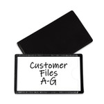 C-Line Slap-Stick Magnetic Label Holders, Side Load, 4.25 x 2.5, Black, 10/Pack (CLI87700) View Product Image