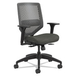 HON Solve Series ReActiv Back Task Chair, Supports Up to 300 lb, 18" to 23" Seat Height, Ink Seat, Charcoal Back, Black Base View Product Image