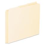 Pendaflex Blank Top Tab File Guides, 1/3-Cut Top Tab, Blank, 8.5 x 11, Manila, 100/Box (PFXEN203) View Product Image