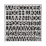 MasterVision White Plastic Set of Letters, Numbers and Symbols, Uppercase, 1"h (BVCCAR1002) View Product Image
