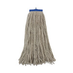 Boardwalk Mop Head, Lie-Flat Head, Cotton Fiber, 24 oz., White, 12/Carton (BWKCM22024) View Product Image