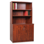 Lorell Essentials Series Cherry 2-door Storage Cabinet (LLR69611) View Product Image