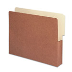 Smead Redrope Drop-Front End Tab File Pockets, 3.5" Expansion, Letter Size, Redrope, 10/Box (SMD73624) View Product Image