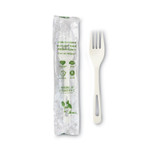World Centric TPLA Compostable Cutlery, Fork, Plastic, White, 750/Carton View Product Image