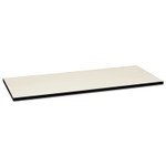 HON Huddle Multipurpose Rectangular Top, 60w x 24d, Silver Mesh/Black View Product Image