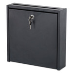 Safco Wall-Mountable Interoffice Mailbox, 12 x 3 x 12, Black (SAF4258BL) View Product Image