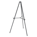 MasterVision Quantum Heavy Duty Display Easel, 35.62" to 61.22" High, Plastic, Black View Product Image
