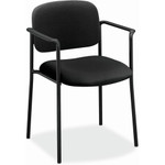 Basyx by HON Scatter Stacking Guest Chair - Black Seat Color - Fabric, Polyester Seat Material - Black Back Color - Fabric, Polyester Back Material - Black Frame Color - (BSXVL616VA10) Product Image 