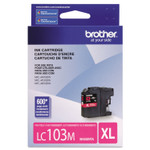 Brother LC103M Innobella High-Yield Ink, 600 Page-Yield, Magenta (BRTLC103M) View Product Image