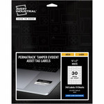 Avery PermaTrack Tamper-Evident Asset Tag Labels - 0.75" Length x 2" Width - Rectangular - Matte White Product Image 