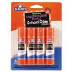 Elmer's Washable School Glue Sticks, 0.24 oz, Applies Purple, Dries Clear, 4/Pack (EPIE543) View Product Image