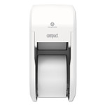 Compact Vertical 2-Roll Coreless Tissue Dispenser, 14.06 X 6.69 X 8.19, White (GPC56767A) Product Image 