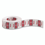 Smead A-Z Color-Coded End Tab Filing Labels, J, 1 x 1.25, White, 500/Roll View Product Image