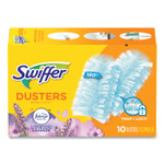 Swiffer Refill Dusters, Dust Lock Fiber, Light Blue, Lavender Vanilla Scent, 10/Box (PGC21461BX) View Product Image