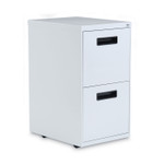 Alera File Pedestal, Left or Right, 2 Legal/Letter-Size File Drawers, Light Gray, 14.96" x 19.29" x 27.75" (ALEPAFFLG) View Product Image