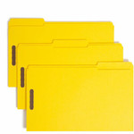 Smead Colored 1/3 Tab Cut Legal Recycled Fastener Folder - 8 1/2" x 14" - 2 x 2K Fastener(s) - 2" for Folder - Top Tab Location - Assorted Tab Position Product Image 