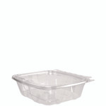 Dart ClearPac SafeSeal rPET Tamper-Resistant Container, ProPlanet Seal, Flat Lid, 24 oz, Clear, 100/Bag, 2 Bags/Carton View Product Image